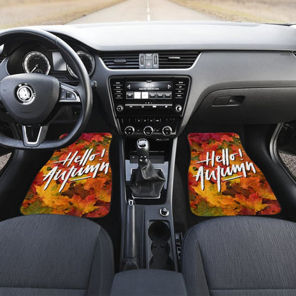 Amazing Hello Autumn Quote Car Floor Mats
