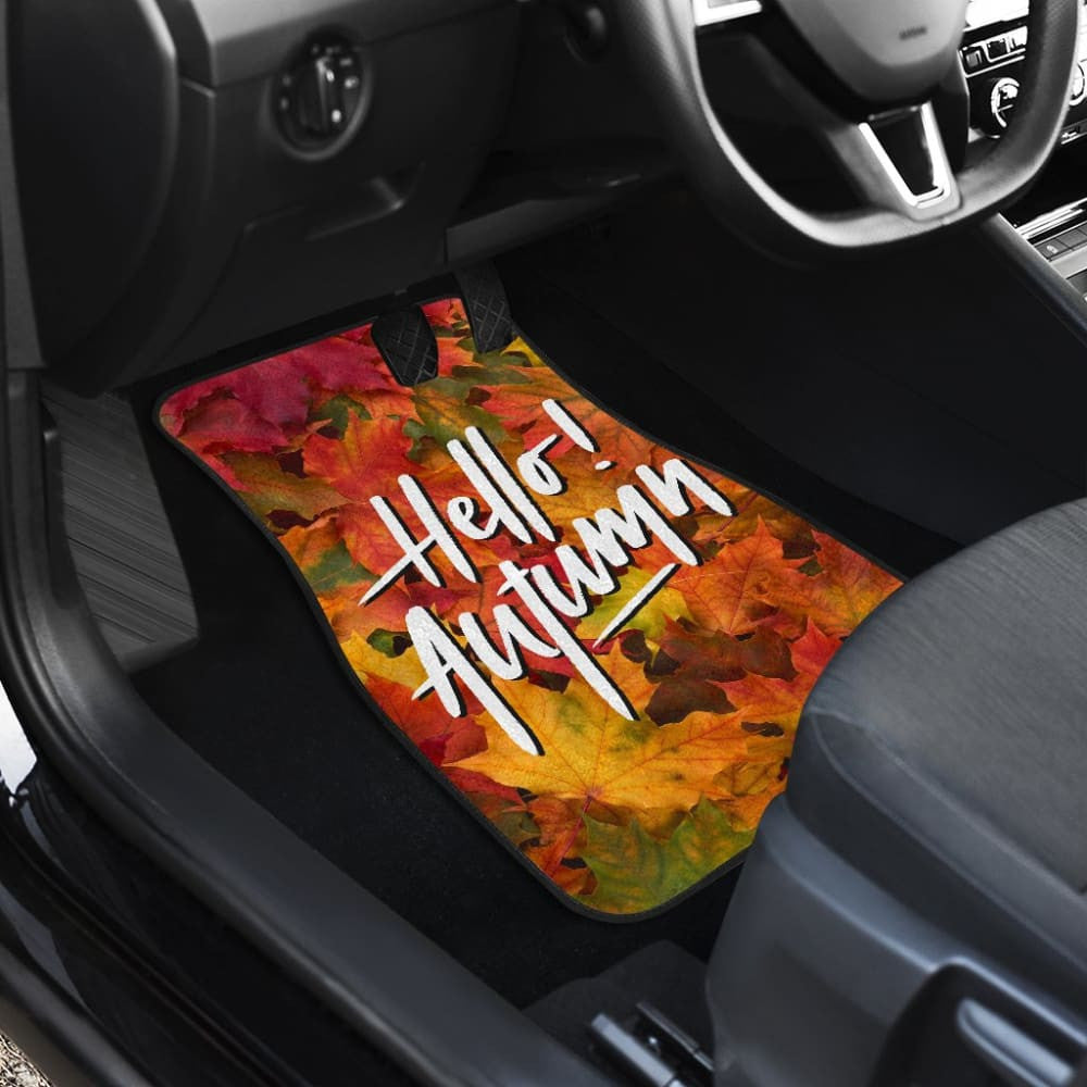 Amazing Hello Autumn Quote Car Floor Mats