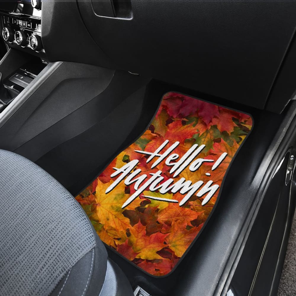 Amazing Hello Autumn Quote Car Floor Mats