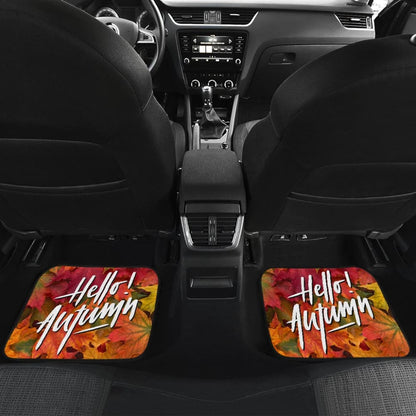 Amazing Hello Autumn Quote Car Floor Mats