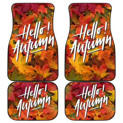 Amazing Hello Autumn Quote Car Floor Mats