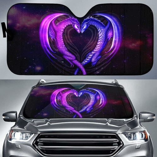 Dragon Love Mystical Car Sun Shades Amazing Gift