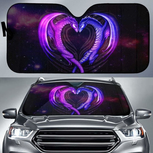 Dragon Love Mystical Car Sun Shades Amazing Gift