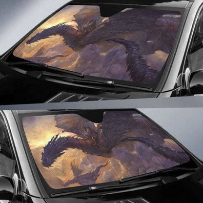 Cloud Sky Dragon Rider Car Auto Sun Shades