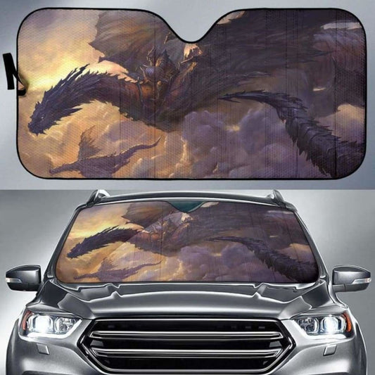 Cloud Sky Dragon Rider Car Auto Sun Shades