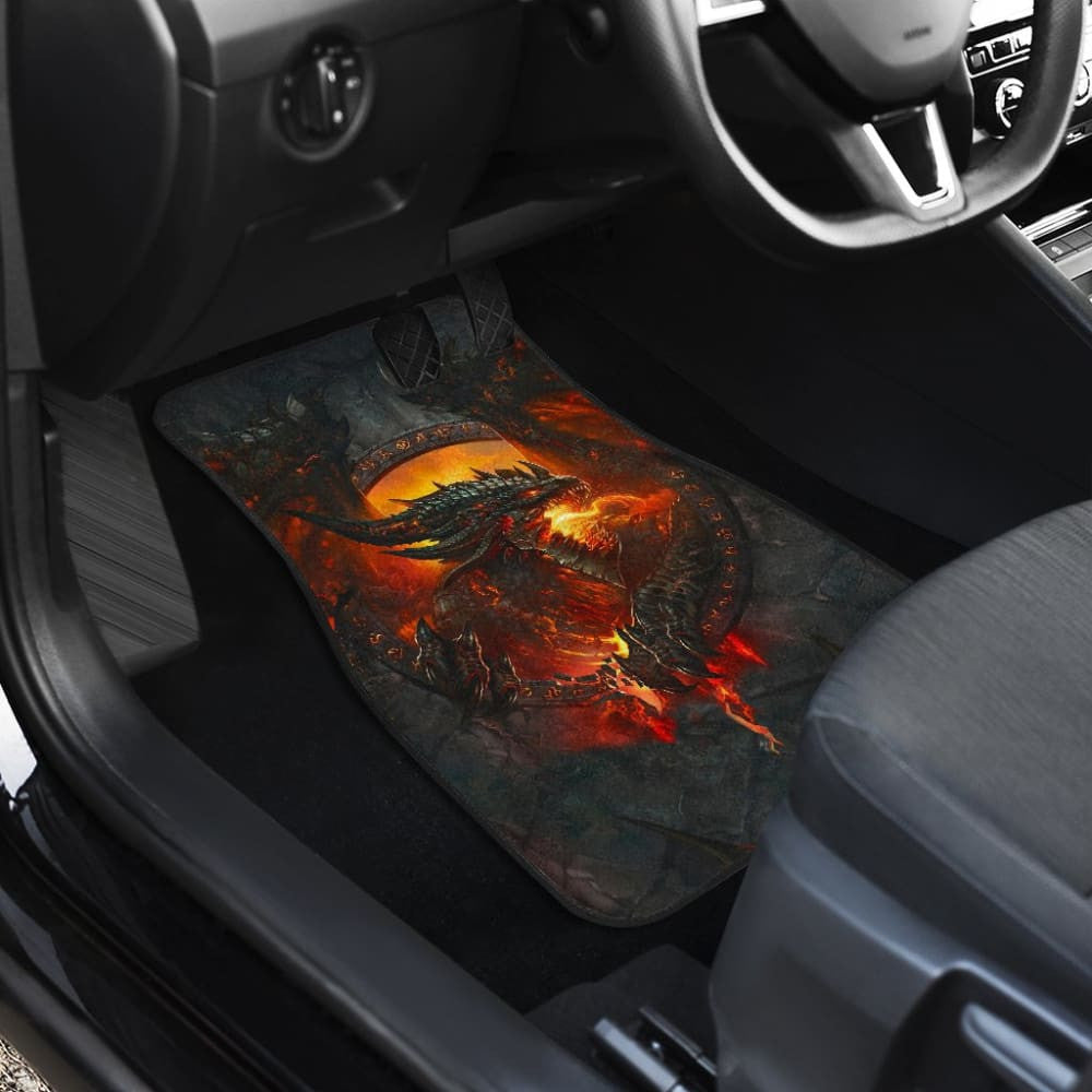 Ancient Dragon Lord of Fire Car Floor Mats