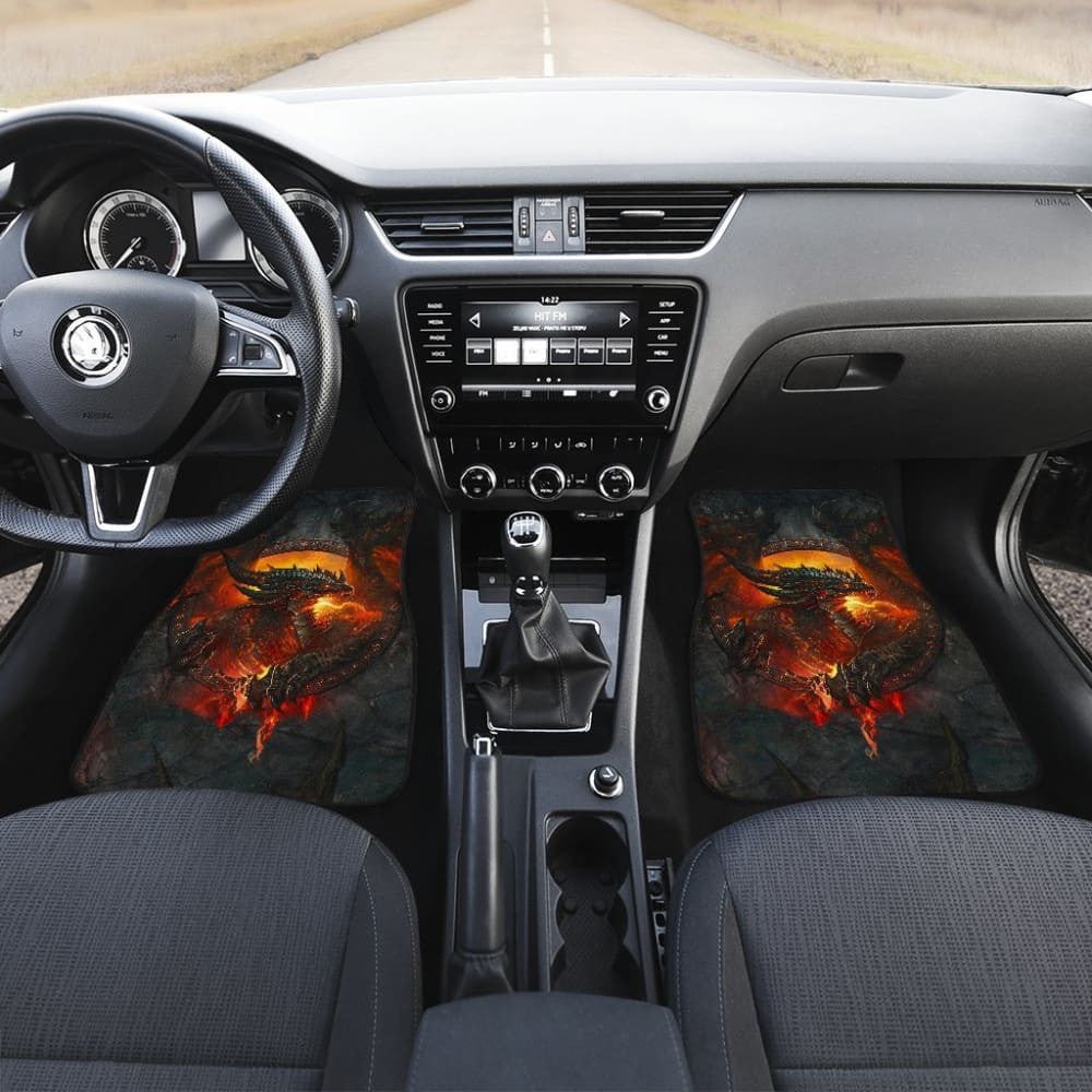 Ancient Dragon Lord of Fire Car Floor Mats