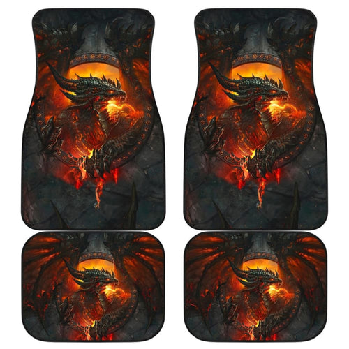 Ancient Dragon Lord of Fire Car Floor Mats