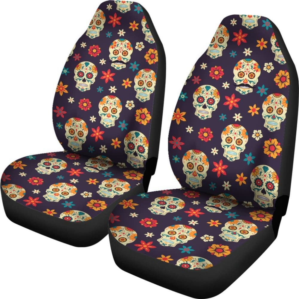 Pcs Day Of The Dead Sugar Skull Seat Covers