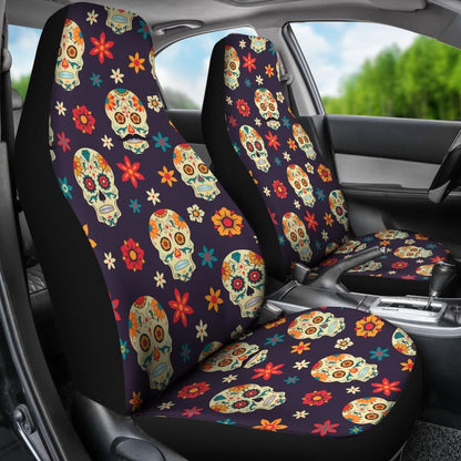 Pcs Day Of The Dead Sugar Skull Seat Covers