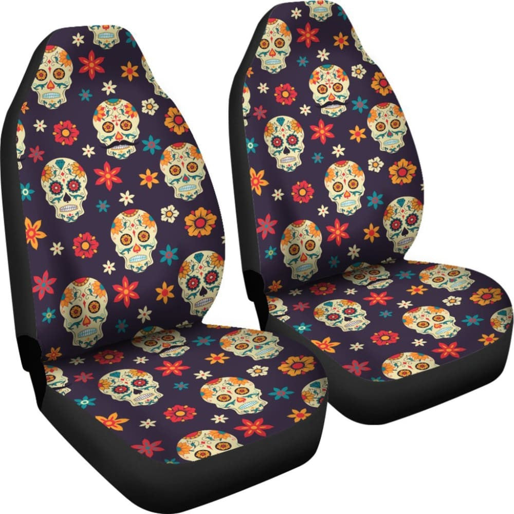 Pcs Day Of The Dead Sugar Skull Seat Covers