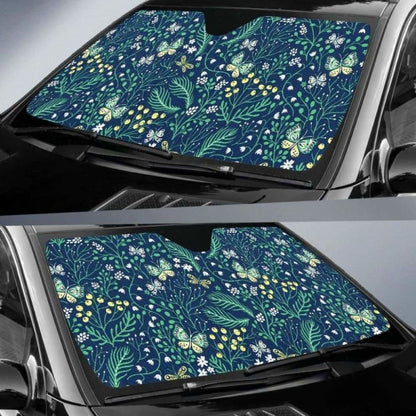 Butterfly Leaves Pattern Car Auto Sun Shades