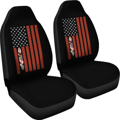 Native American Flag Patriotic Car Seat Covers