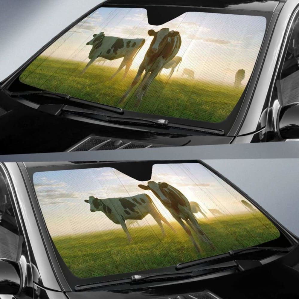 Auto Sun Shades - Cow