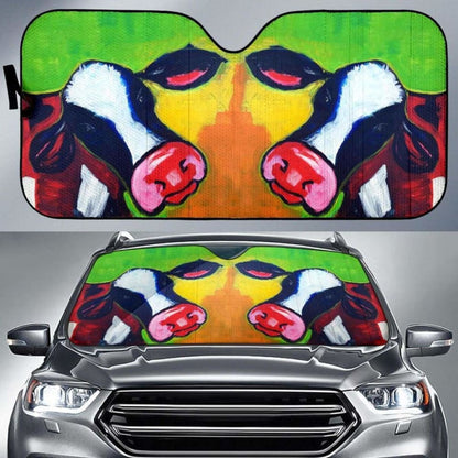 Auto Sun Shades - Cow