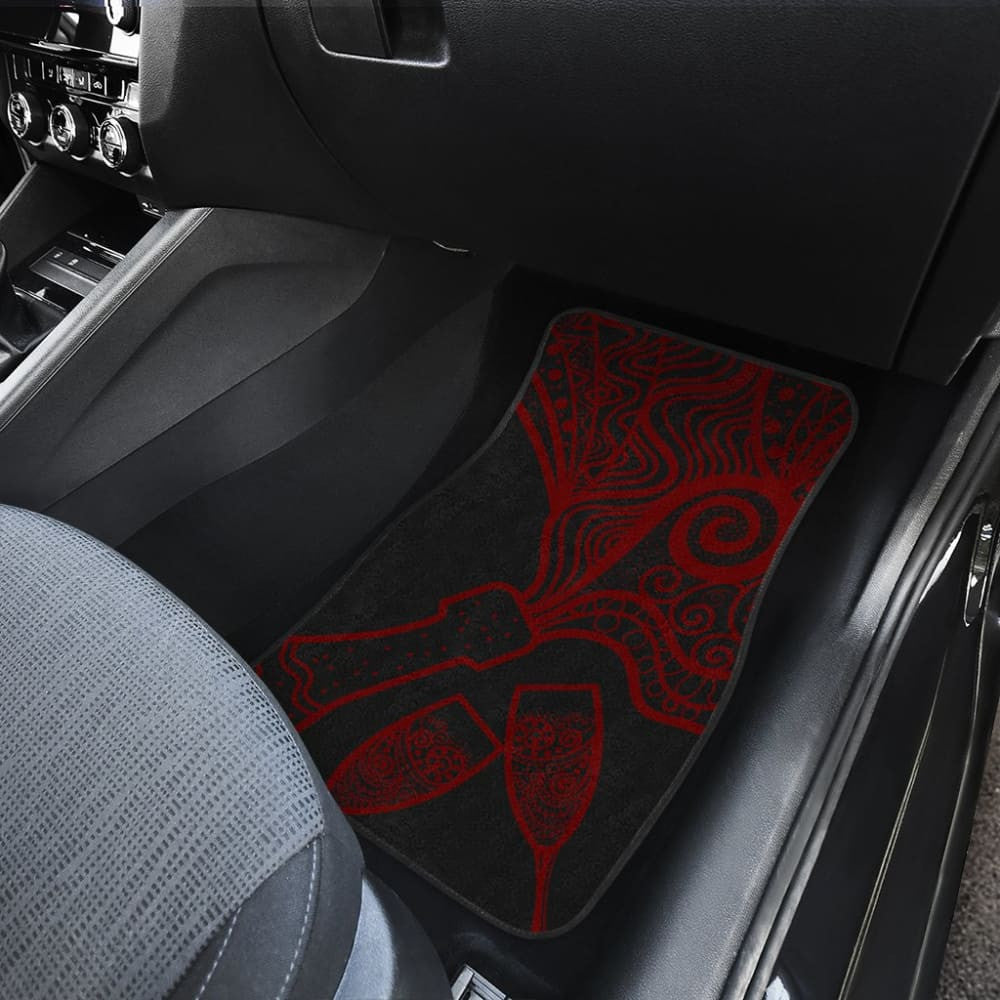Red Wine for Wine Lovers Car Floor Mats