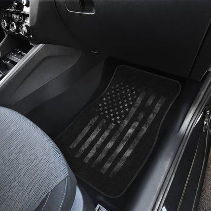 American Flag Black Car Floor Mats