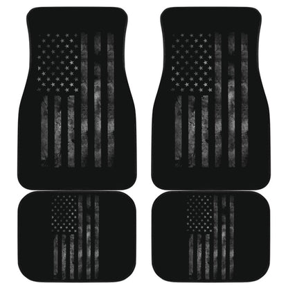 American Flag Black Car Floor Mats