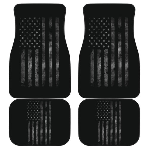 American Flag Black Car Floor Mats