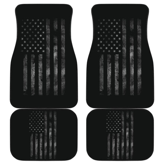 American Flag Black Car Floor Mats