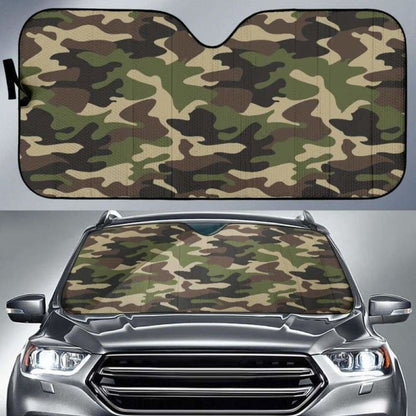 Army Green Camouflage Car Sun Shades