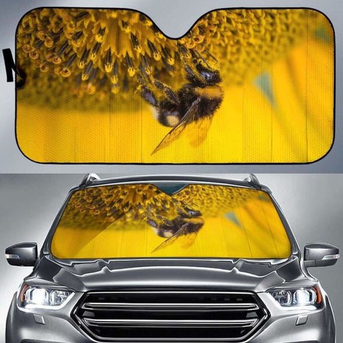 Bee Sunflower Bee PollenK Car Sun Shade