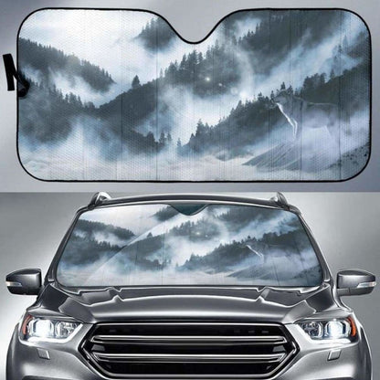 Arctic Wolf Car Sun Shades