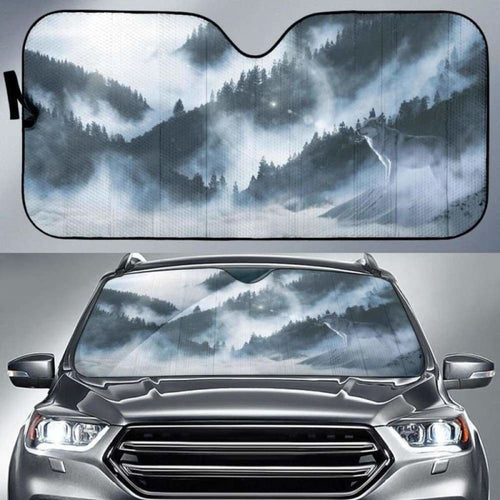 Arctic Wolf Car Sun Shades
