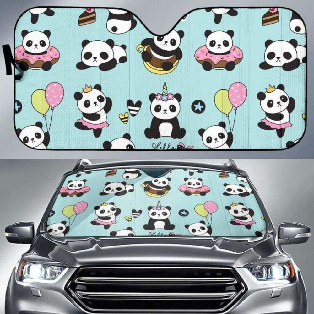 Cute Baby Panda Pattern Car Auto Sun Shades