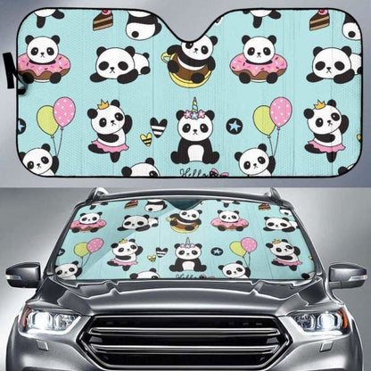 Cute Baby Panda Pattern Car Auto Sun Shades