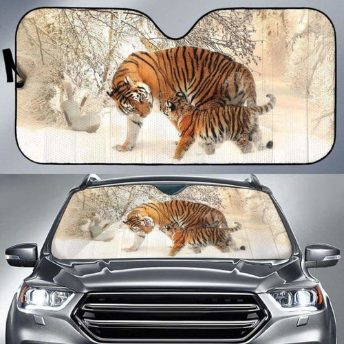 Winter Tiger Car Auto Sun Shades