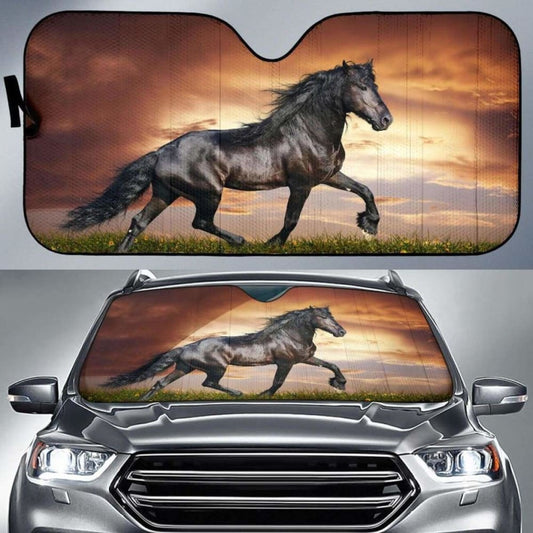 Black Horse Car Sun Shade
