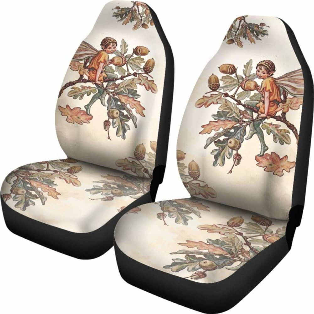 Celtic Car Seat Covers - The Acorn Fairy - Oak Leaf -