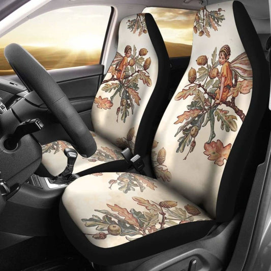 Celtic Car Seat Covers - The Acorn Fairy - Oak Leaf -