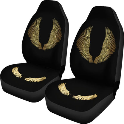 Angel Wings Gold Custom Car Seat Covers