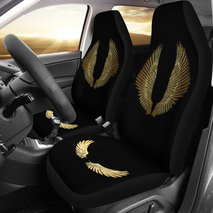 Angel Wings Gold Custom Car Seat Covers