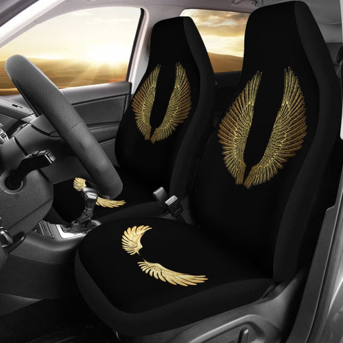 Angel Wings Gold Custom Car Seat Covers