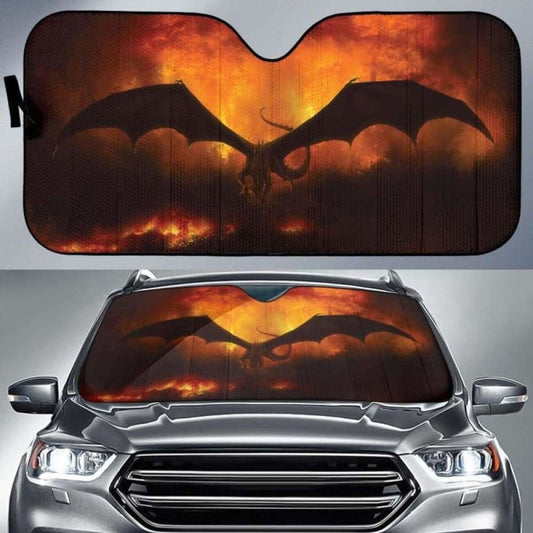 Flame Dragon Car Auto Sun Shades