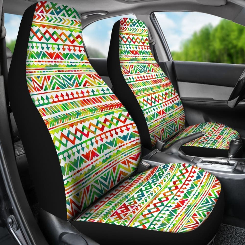 Watercolor Red Colorful Car Seat Cover