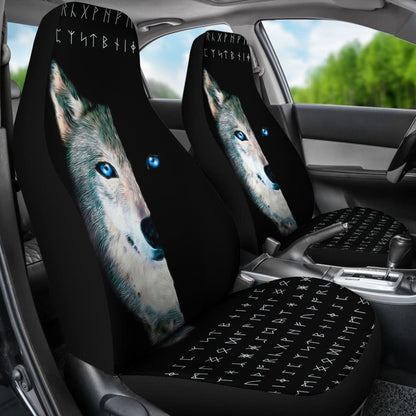 Wolf And Eye Car Seat Covers