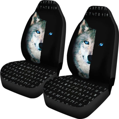 Wolf And Eye Car Seat Covers