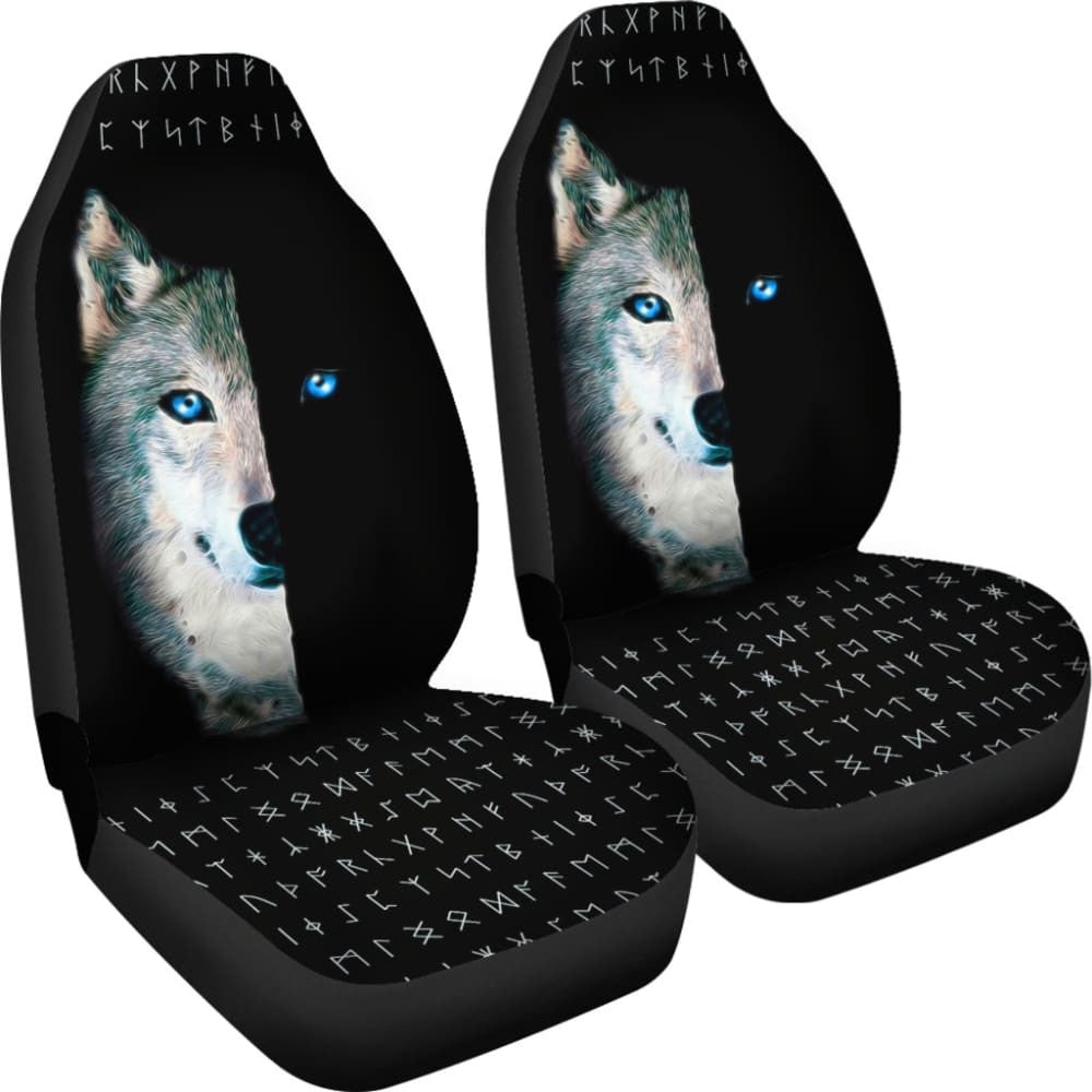 Wolf And Eye Car Seat Covers