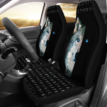 Wolf And Eye Car Seat Covers