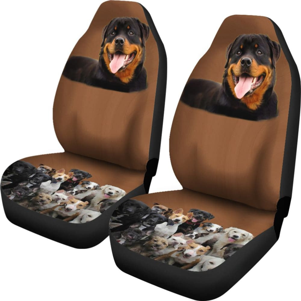 Rottweiler Friends Car Seat Cover