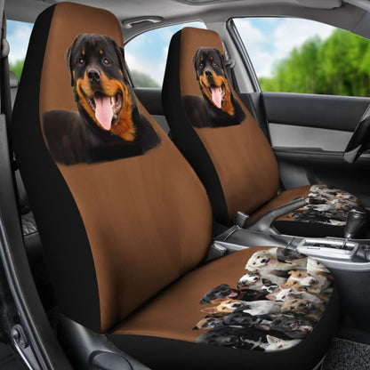 Rottweiler Friends Car Seat Cover