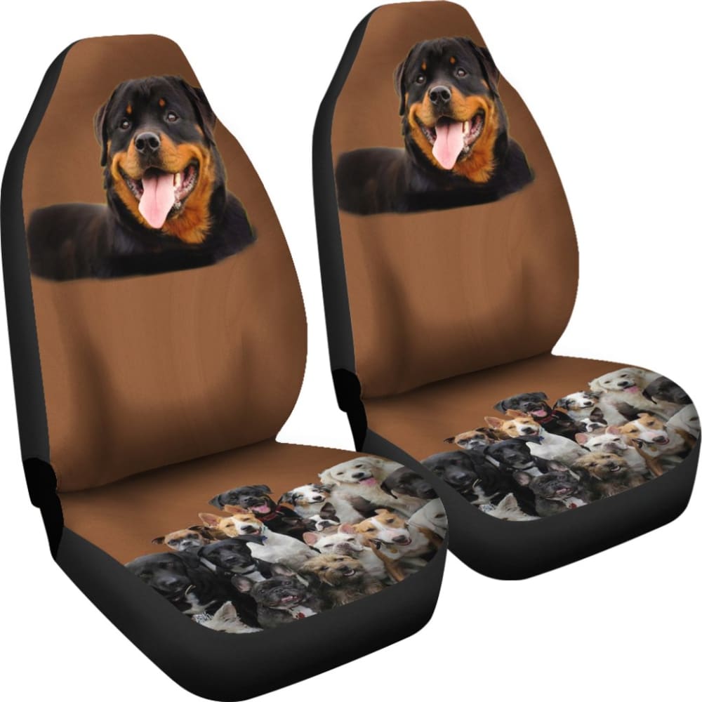 Rottweiler Friends Car Seat Cover