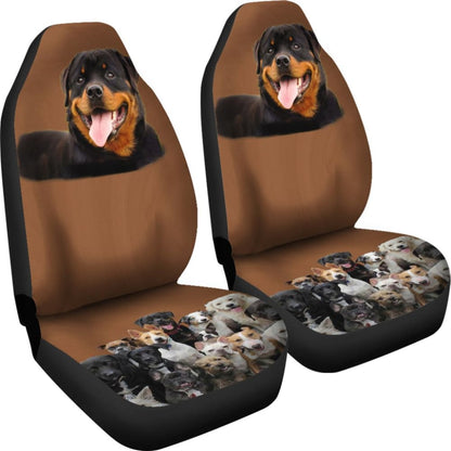 Rottweiler Friends Car Seat Cover
