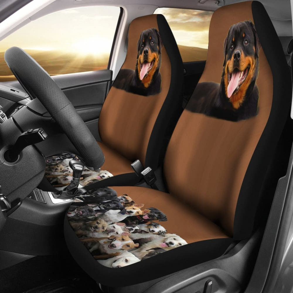 Rottweiler Friends Car Seat Cover