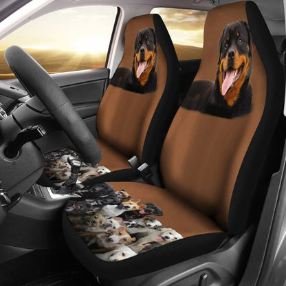 Rottweiler Friends Car Seat Cover