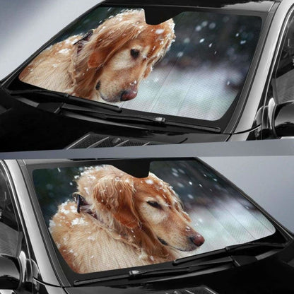 Golden Retriever Puppy Dog Car Sun Shade